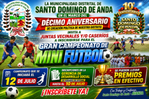 Invitación al Campeonato de Minifútbol.